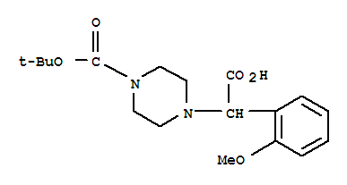 2-(4-Boc-piperazinyl)-2-(2-methoxy-phenyl)acetic acid Structure,868260-20-2Structure