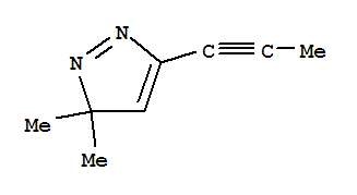 3H-pyrazole, 3,3-dimethyl-5-(1-propynyl)-(9ci) Structure,86958-29-4Structure