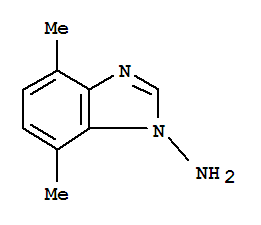 1H-benzimidazol-1-amine,4,7-dimethyl-(9ci) Structure,86979-03-5Structure