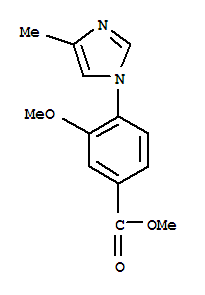 Methyl 3-methoxy-4-(4-methyl-1-imidazolyl)benzoate Structure,870837-21-1Structure