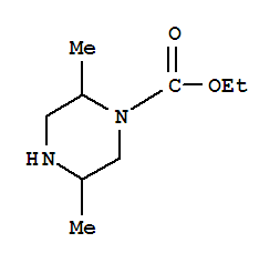 1-Piperazinecarboxylic acid,2,5-dimethyl-,ethyl ester Structure,872829-56-6Structure