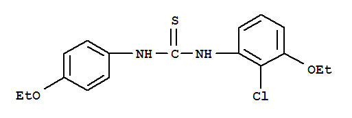 Thiourea,n-(2-chloro-3-ethoxyphenyl)-n’-(4-ethoxyphenyl)- Structure,873998-64-2Structure