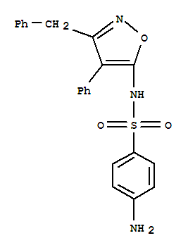 (5CI)-N1-(3-芐基-4-苯基-5-異噁唑)-磺酰胺結構式_874505-09-6結構式