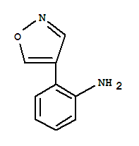 2-(4-異噁唑基)苯胺結(jié)構(gòu)式_87488-70-8結(jié)構(gòu)式