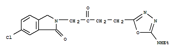 6-氯-2-[4-[5-(乙基氨基)-2-呋喃]-2-氧代丁基]-2,3-二氫-1H-異吲哚-1-酮結(jié)構(gòu)式_877319-42-1結(jié)構(gòu)式