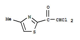 Ethanone, 2,2-dichloro-1-(4-methyl-2-thiazolyl)-(9ci) Structure,87830-82-8Structure