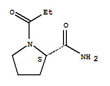 2-Pyrrolidinecarboxamide,1-(1-oxopropyl)-,(s)-(9ci)Structure,87892-79-3Structure 2-Pyrrolidinecarboxamide,1-(1-oxopropyl)-,(s)-(9ci) Structure,87892-79-3Structure