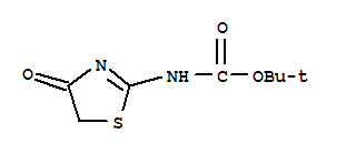 2-Methyl-2-propanyl (4-oxo-4,5-dihydro-1,3-thiazol-2-yl)carbamate Structure,879324-03-5Structure