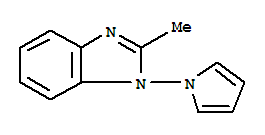 1H-benzimidazole,2-methyl-1-(1h-pyrrol-1-yl)-(9ci) Structure,87948-02-5Structure