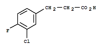 3-Chloro-4-fluorobenzenepropanoic acid Structure,881190-93-8Structure