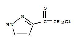 (9ci)-2-氯-1-(1H-吡唑-3-基)-乙酮結構式_88137-70-6結構式