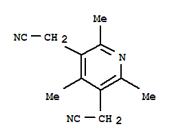 2,4,6-Trimethypyridine-3,5-diacetonitrile Structure,883107-37-7Structure