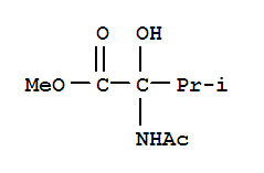 Valine,n-acetyl-2-hydroxy-,methyl ester Structure,883456-91-5Structure