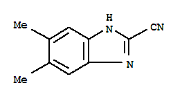 1H-benzimidazole-2-carbonitrile,5,6-dimethyl-(9ci) Structure,88422-30-4Structure