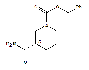 1-Piperidinecarboxylic acid, 3-(aminocarbonyl)-, phenylmethyl ester, (S)- Structure,88466-75-5Structure