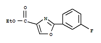 2-(3-Fluoro-phenyl)-oxazole-4-carboxylic acid ethyl ester Structure,885272-98-0Structure