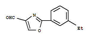 2-(3-Ethyl-phenyl)-oxazole-4-carbaldehyde Structure,885273-23-4Structure