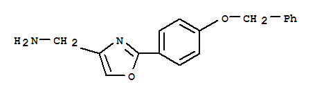 2-(4-Benzyloxy-phenyl)-oxazol-4-yl-methylamine Structure,885273-44-9Structure