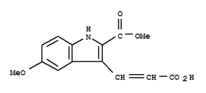 Methyl 3-(2-carboxy-vinyl)-5-methoxy-1h-indole-2-carboxylate Structure,885273-71-2Structure