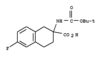 2-(Boc-amino)-6-fluoro-1,2,3,4-tetrahydro-naphthalene-2-carboxylic acid Structure,885274-13-5Structure