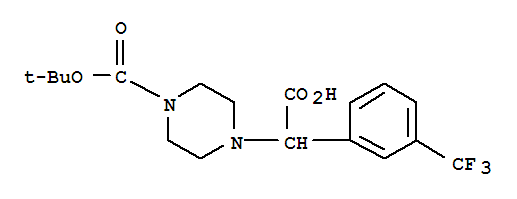 2-(4-Boc-piperazinyl)-2-(3-trifluoromethyl-phenyl)acetic acid Structure,885274-26-0Structure