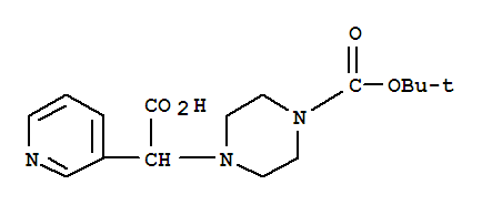 2-(4-Boc-piperazinyl)-2-(3-pyridinyl)acetic acid Structure,885274-51-1Structure