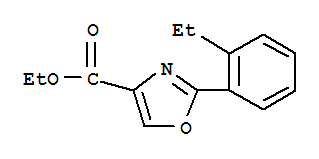 2-(2-Ethyl-phenyl)-oxazole-4-carboxylic acid ethyl ester Structure,885274-58-8Structure