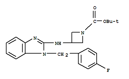 1-Boc-3-[1-(4-fluoro-benzyl)-1h-benzoimidazol-2-ylamino]-azetidine Structure,885276-28-8Structure