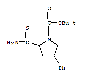 1-Boc-4-phenyl-pyrrolidine-2-carbothioic acid amide Structure,885277-70-3Structure