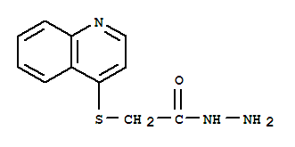 (喹啉-4-磺?；?-乙酸肼結(jié)構(gòu)式_885278-19-3結(jié)構(gòu)式