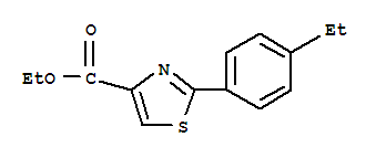 2-(4-乙基苯基)-噻唑-4-羧酸乙酯結構式_885278-69-3結構式