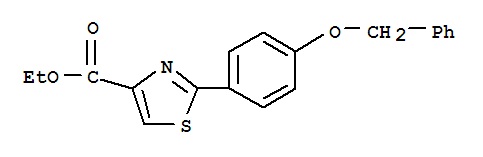 2-(4-Benzyloxy-phenyl)-thiazole-4-carboxylic acid ethyl ester Structure,885279-35-6Structure