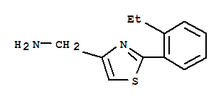 2-(2-乙基苯基)-4-噻唑甲胺結(jié)構(gòu)式_885280-84-2結(jié)構(gòu)式