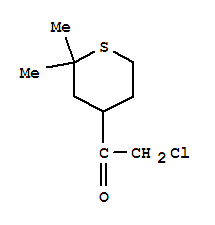 Ethanone, 2-chloro-1-(tetrahydro-2,2-dimethyl-2h-thiopyran-4-yl)-(9ci) Structure,88653-80-9Structure