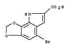 5-Bromo-8h-1,3-dioxa-8-aza-(as)-indacene-7-carboxylic acid Structure,887360-42-1Structure