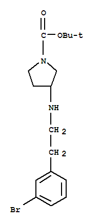 1-Boc-3-[2-(3-bromo-phenyl)-ethylamino]-pyrrolidine Structure,887578-39-4Structure