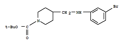 1-Boc-4-[(3-bromo-phenylamino)-methyl]-piperidine Structure,887581-59-1Structure