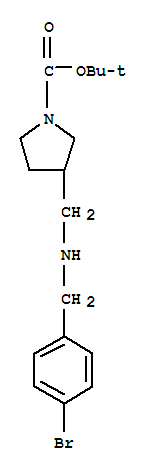 1-Boc-3-[(4-bromobenzyl-amino)-methyl]-pyrrolidine Structure,887590-84-3Structure