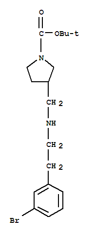 1-Boc-3-([2-(3-bromo-phenyl)-ethylamino]-methyl)-pyrrolidine Structure,887590-90-1Structure