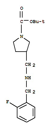 1-Boc-3-[(2-fluorobenzyl-amino)-methyl]-pyrrolidine Structure,887590-96-7Structure