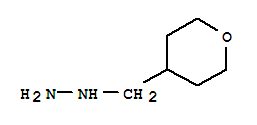 (四氫吡喃-4-甲基)-肼結(jié)構(gòu)式_887592-12-3結(jié)構(gòu)式