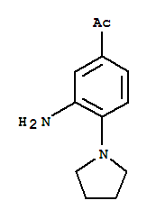 1-(3-Amino-4-pyrrolidin-1-yl-phenyl)-ethanone Structure,887595-28-0Structure