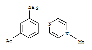 1-[3-aMino-4-(4-methyl-4h-pyrazin-1-yl)-phenyl]-ethanone Structure,887595-34-8Structure