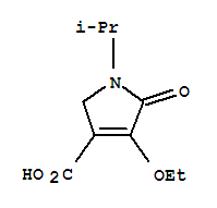 (9ci)-4-乙氧基-2,5-二氫-1-(1-甲基乙基)-5-氧代-1H-吡咯-3-羧酸結構式_88767-02-6結構式