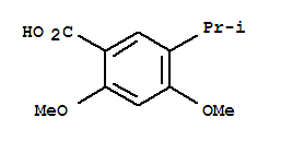 Benzoic acid, 2,4-dimethoxy-5-(1-methylethyl)- Structure,888216-48-6Structure