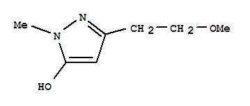 1H-pyrazol-5-ol, 3-(2-methoxyethyl)-1-methyl- Structure,888229-73-0Structure