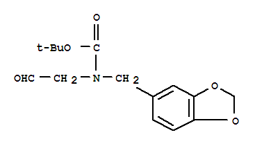 Tert-butyl benzo[d][1,3]dioxol-5-ylmethyl(2-oxoethyl)carbamate Structure,888314-18-9Structure