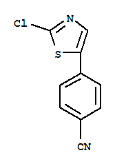 Benzonitrile, 4-(2-chloro-5-thiazolyl)- Structure,889672-75-7Structure