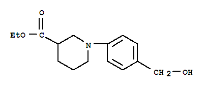 1-(4-Hydroxymethyl-phenyl)-piperidine-3-carboxylic acid ethyl ester Structure,889956-15-4Structure