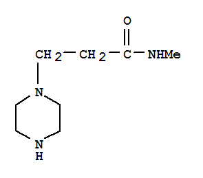 1-Piperazinepropanamide,n-methyl-(9ci) Structure,89009-58-5Structure